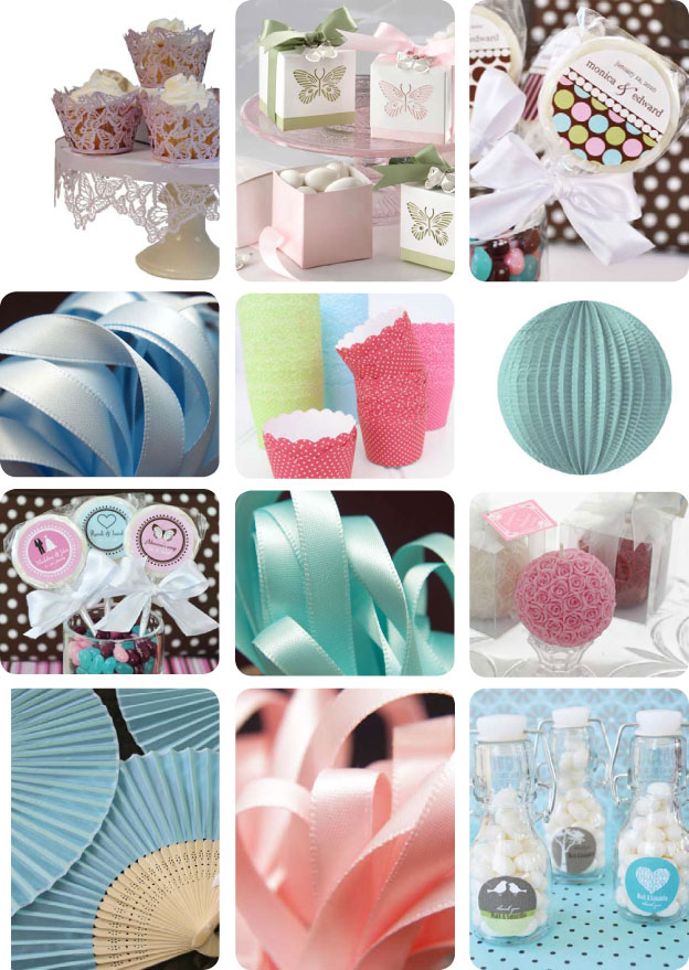  Tiffany Blue Round Paper Lanterns Wedding Theme Personalised Lollipop 