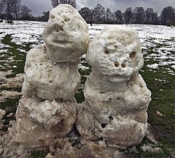 disturbing snowmen