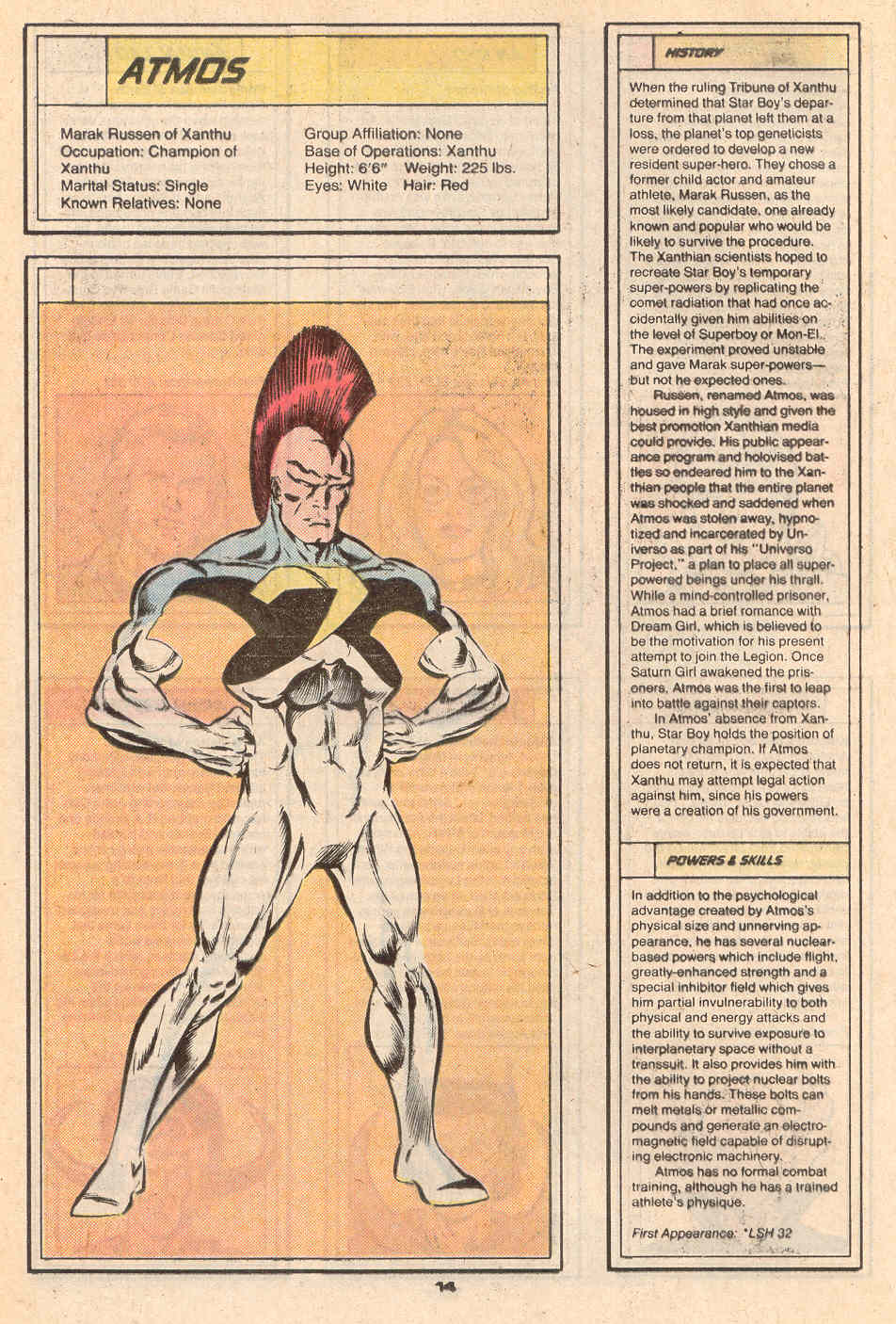 Read online Who's Who in the Legion of Super-Heroes comic -  Issue #1 - 16