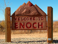 Enoch Welcome Sign