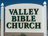 Valley Bible Church Sign in Enoch