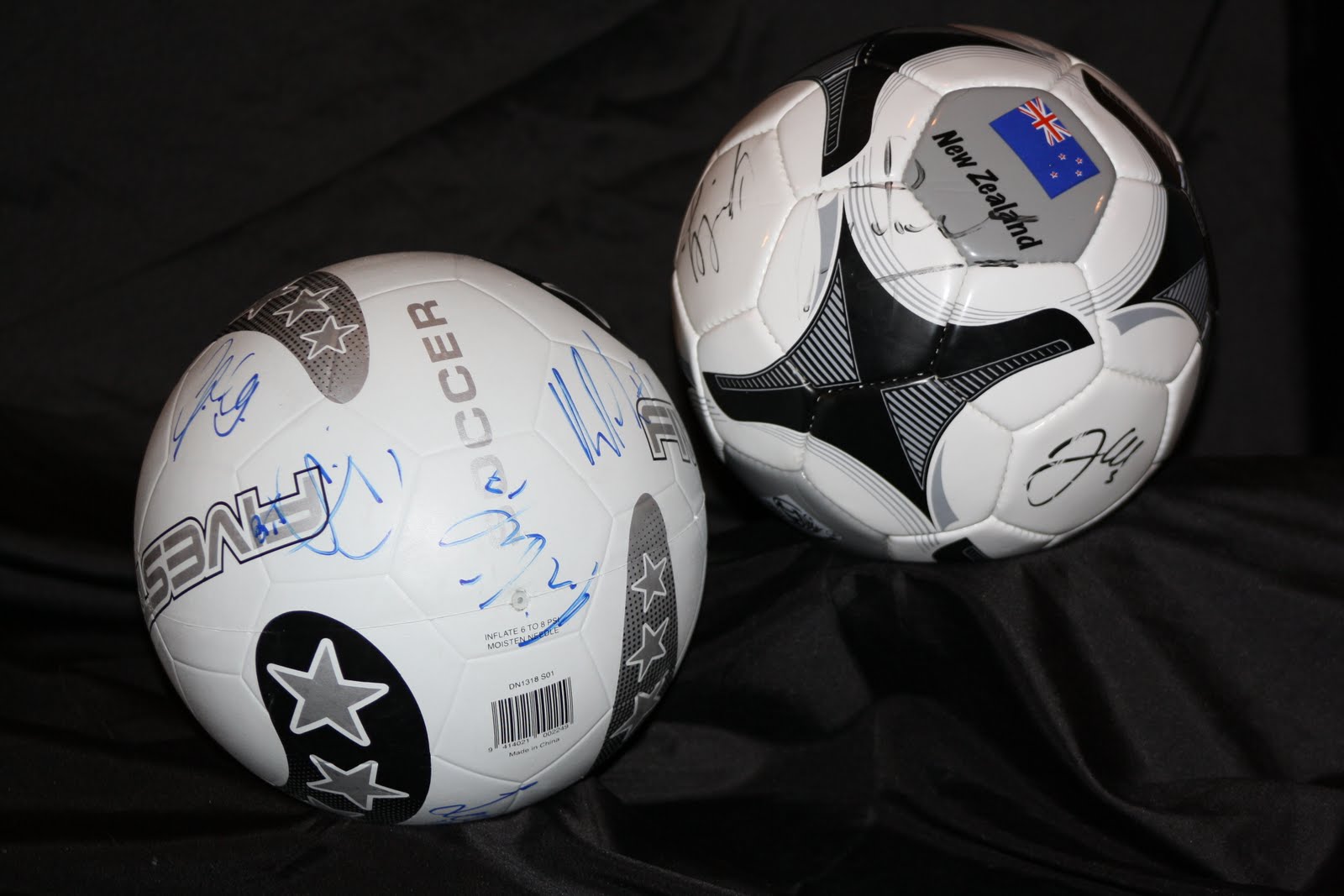 Waru Whanau Fundraiser 2 Signed Soccer Balls