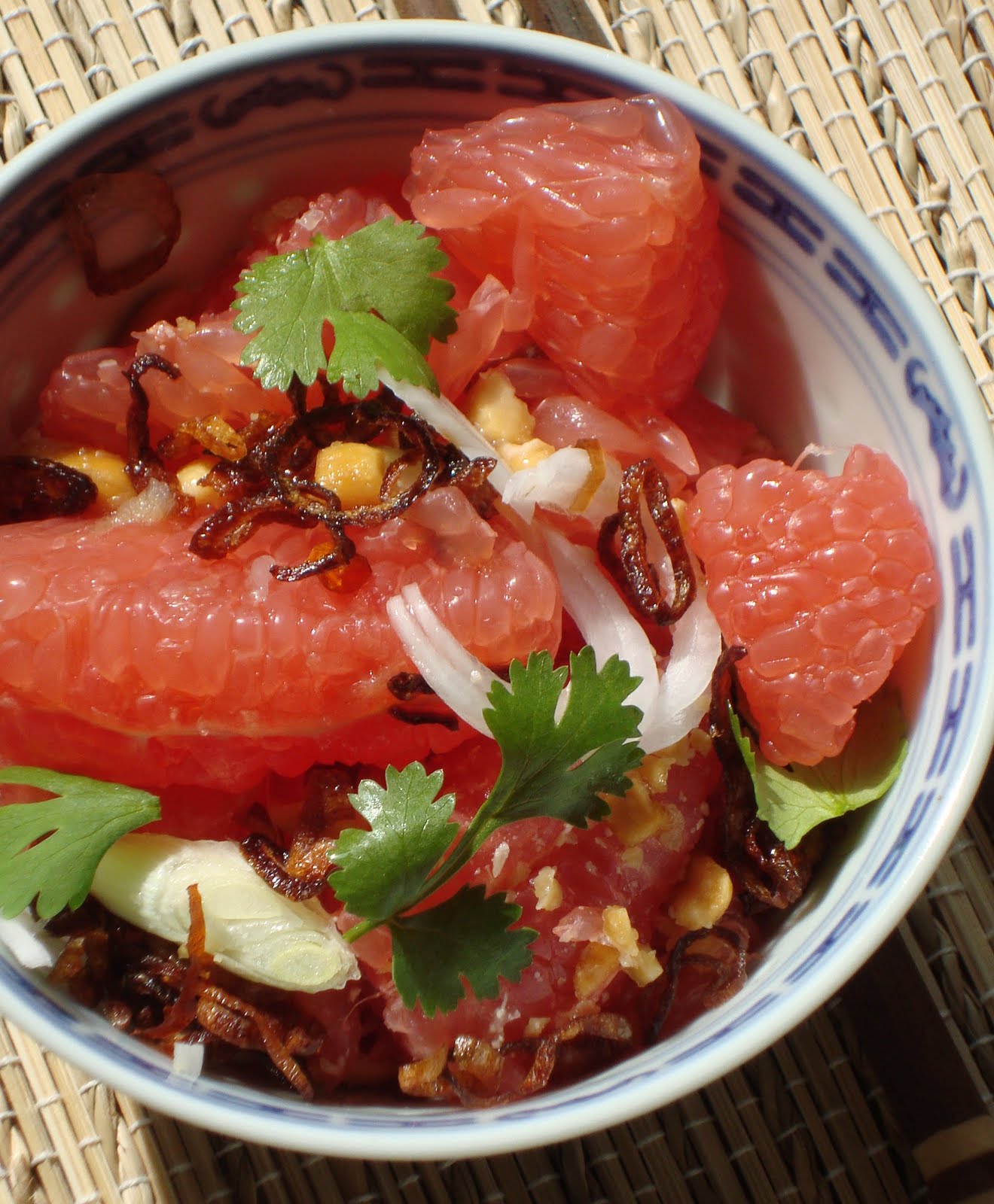 a taste of savoie spicy pomelo salad