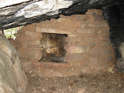 Ancestral Puebloan granary along Cliff Spring trail North Rim Grand Canyon National Park Arizona