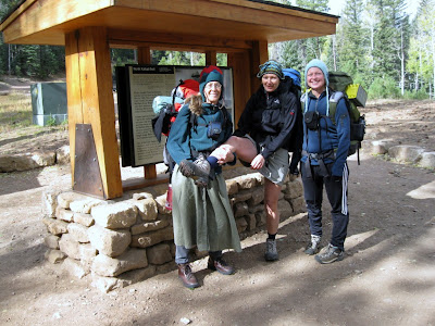 Gaelyn, Amy & Jan North Kaibab trail head North Rim Grand Canyon National Park Arizona