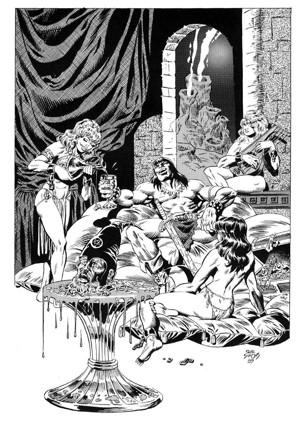 Read online The Savage Sword Of Conan comic -  Issue #164 - 52