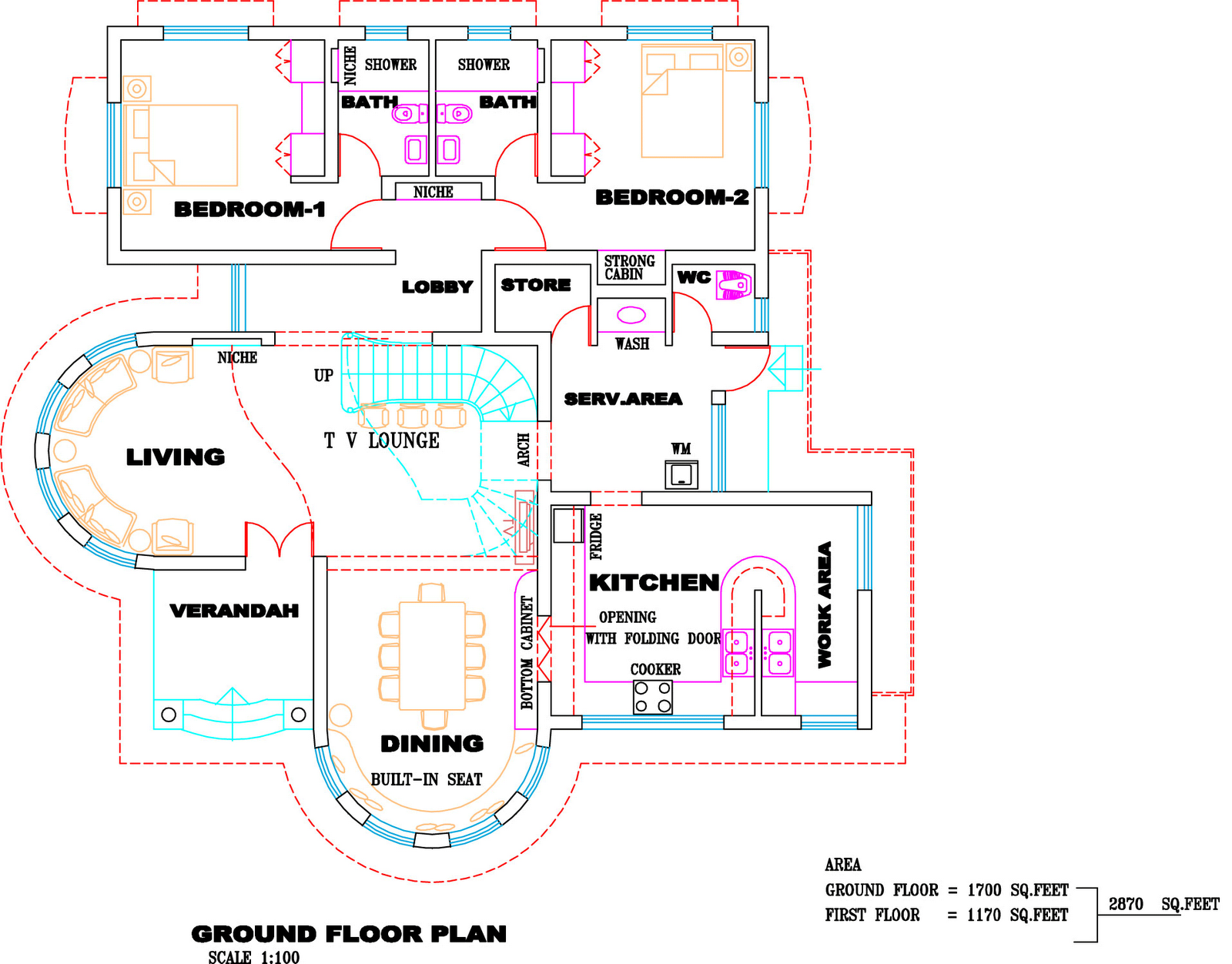 Kerala Villa Plan and elevation Kerala home design and