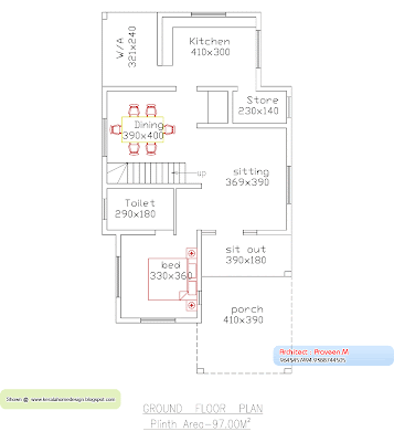 Home plan and elevation - 2013 Sq. Ft