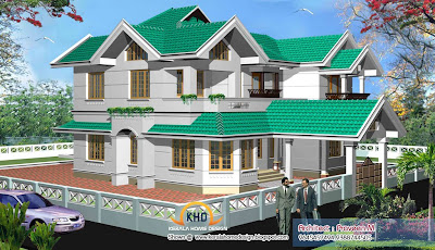 Kerala New Home Plan - 2840 Square Feet