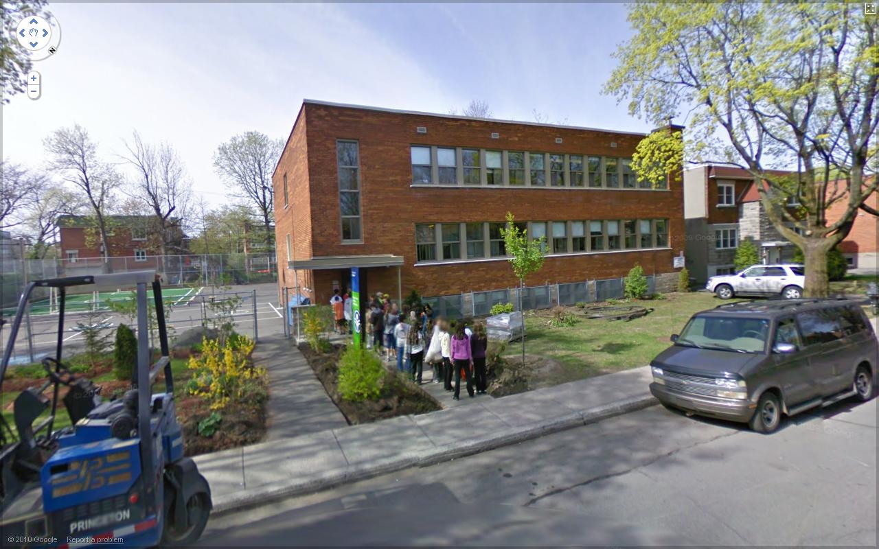 Montréal Through Google Maps Street View Écoles primaires de Montréal