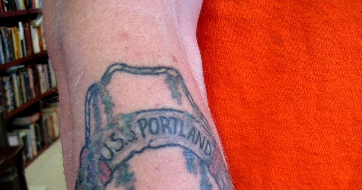 Strange Maine: U.S.S. Portland Maine tattoo