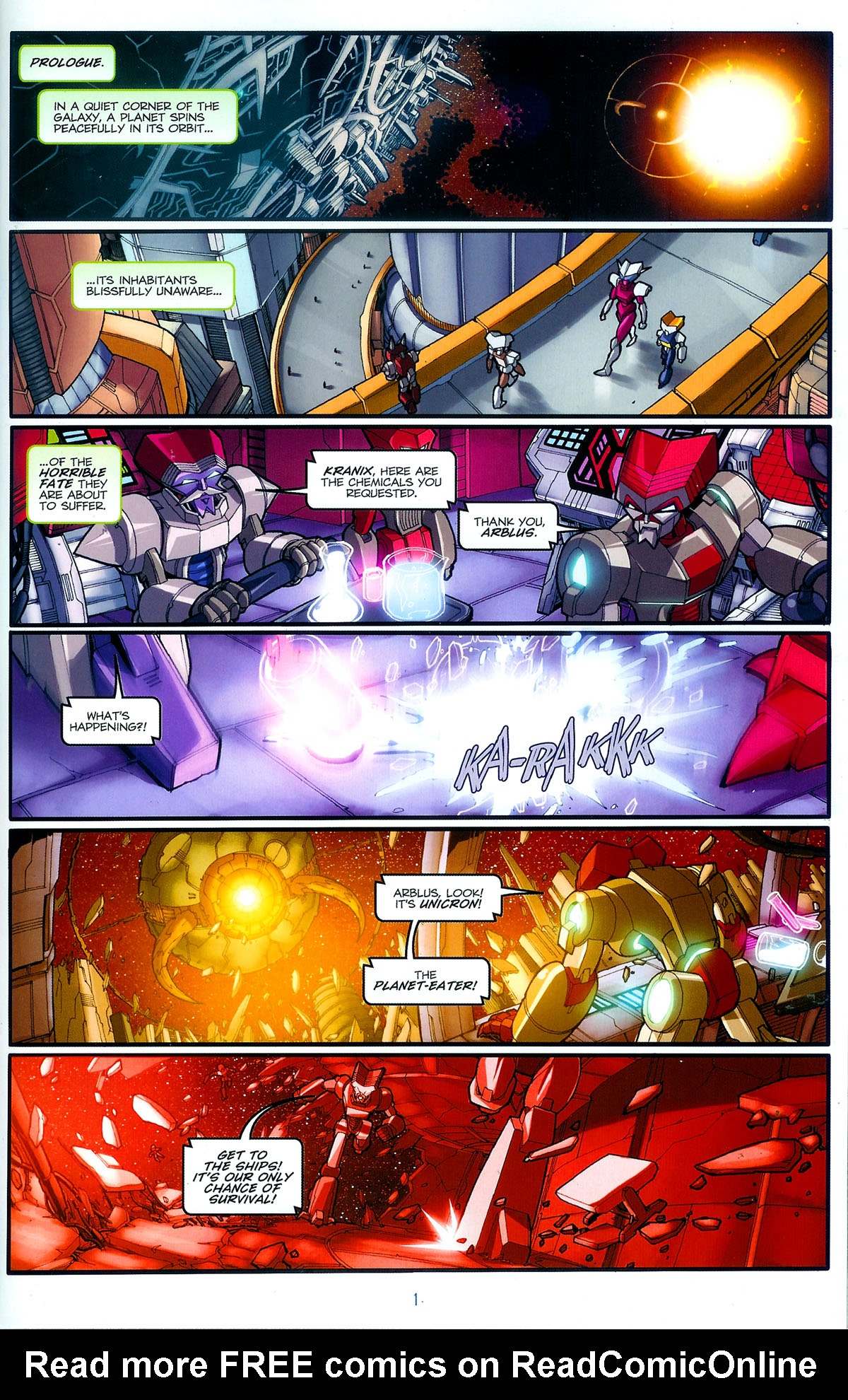 Read online The Transformers: The Animated Movie comic -  Issue #1 - 3