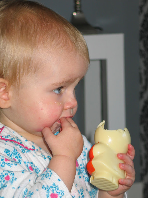 Choco nijntje op eten!