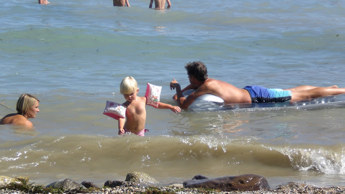 met papa en mama in Gardameer