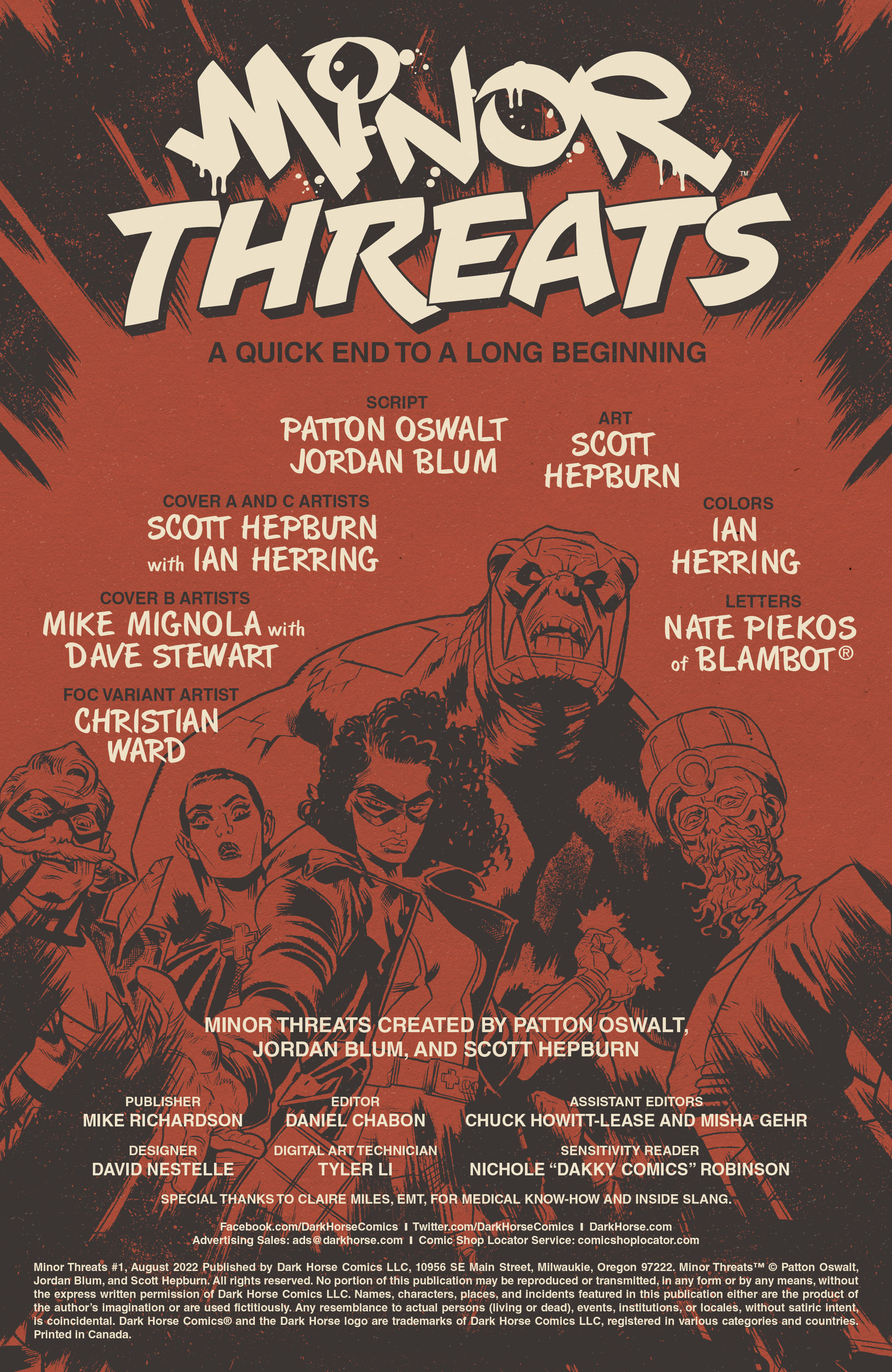 Read online Minor Threats comic -  Issue #1 - 2