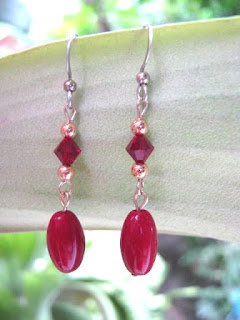 Czech beads earrings