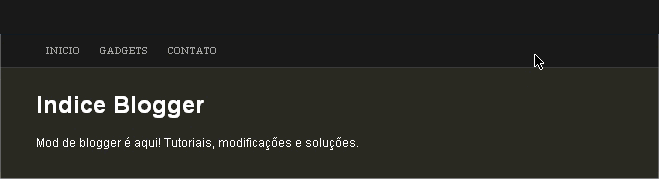 NavBar do Blogger