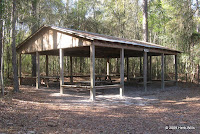 Picnic shelter just past 1.16 miles.