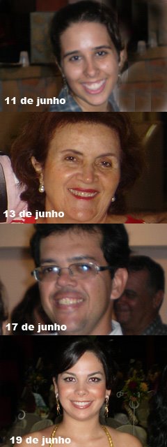 Aniversários do mês