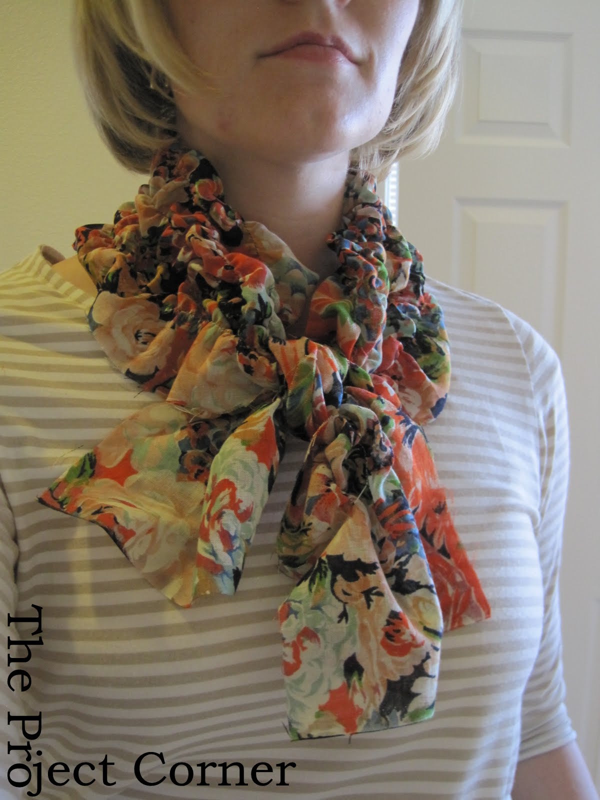 The Project Corner: Scarf Week..Project #4 Shirred Scarf