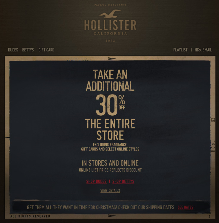Alicia's Deals in AZ Hollister...Take 30 Off Everything!