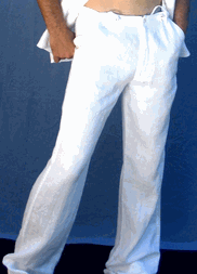 ISLAND GETUPS: Men's White Pants