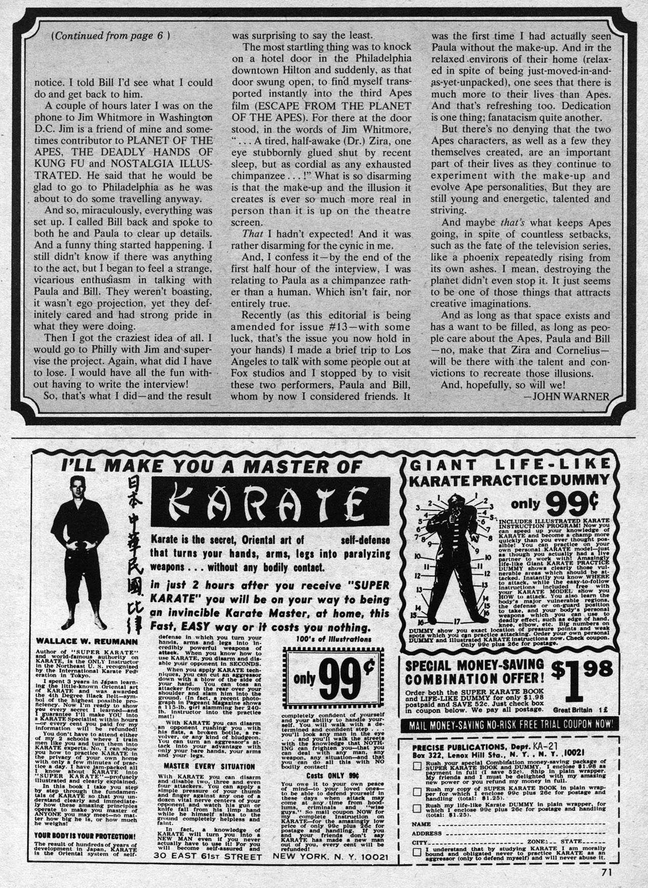 Read online Planet of the Apes comic -  Issue #13 - 71