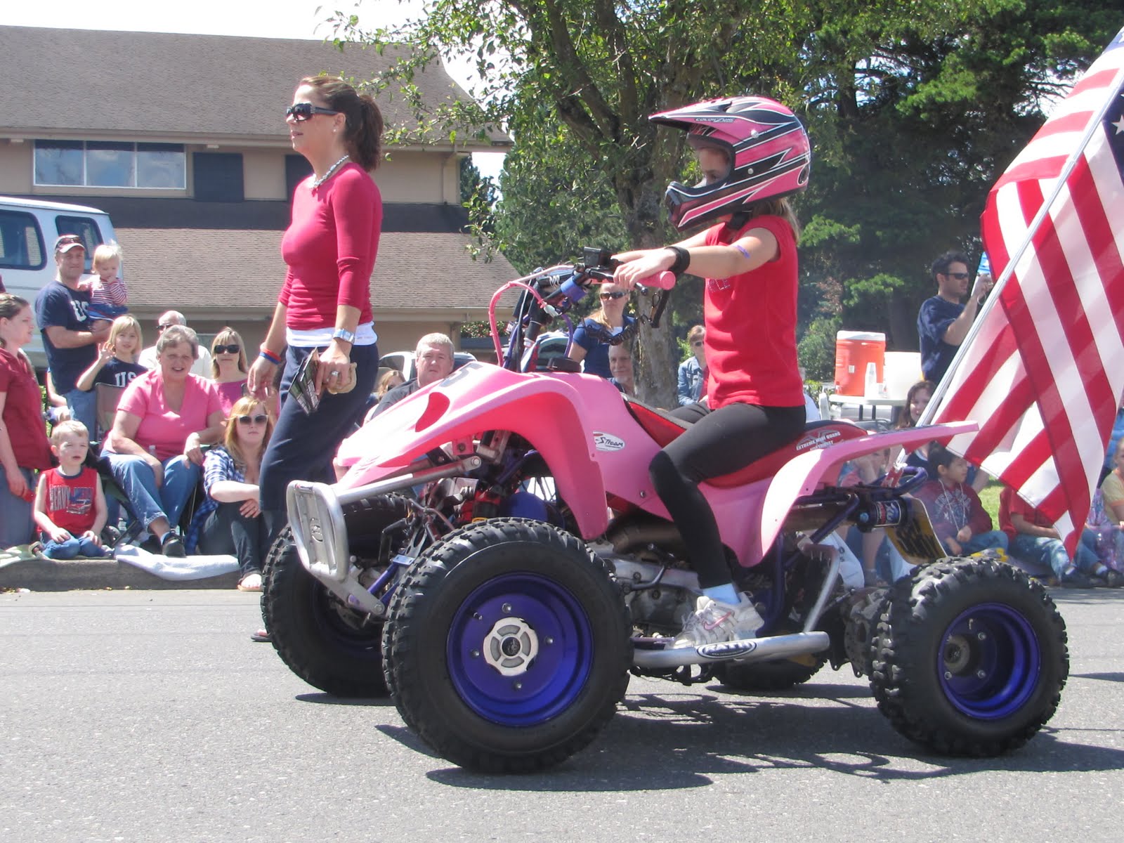 pink girls quad