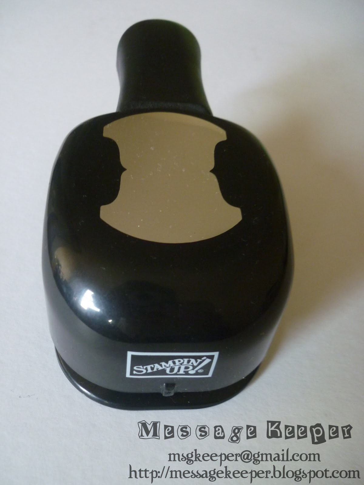 Message Keeper Stampin' Up Rounded Tab Punch