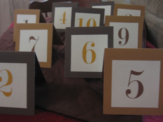  Wedding Table Numbers By Mindy Wood Matt and I went through a million 