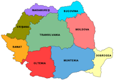 Las regiones de Rumanía