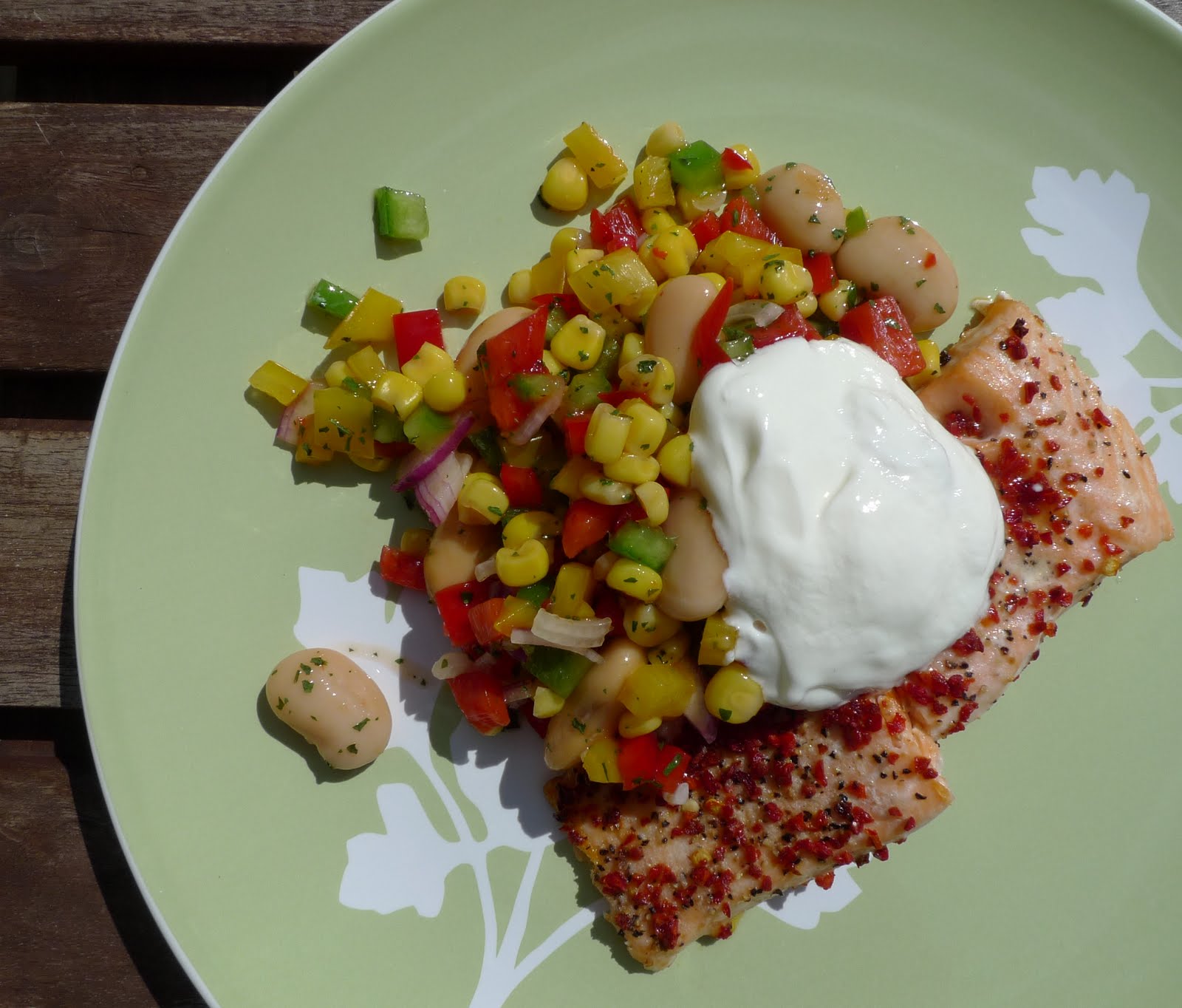 missfranklincooking lax med superenkel sweet chili salsa