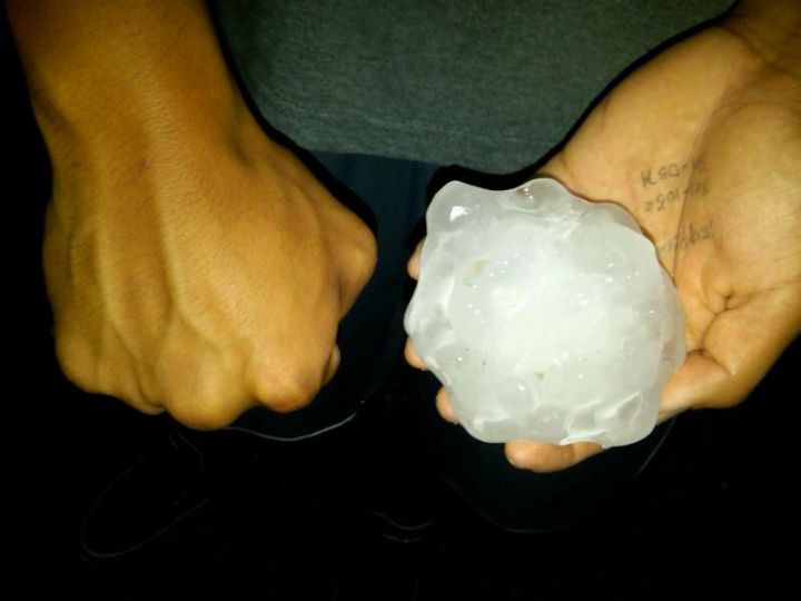News 8 Weather Blog CANNONBALL HAIL IN CANNON BALL, ND
