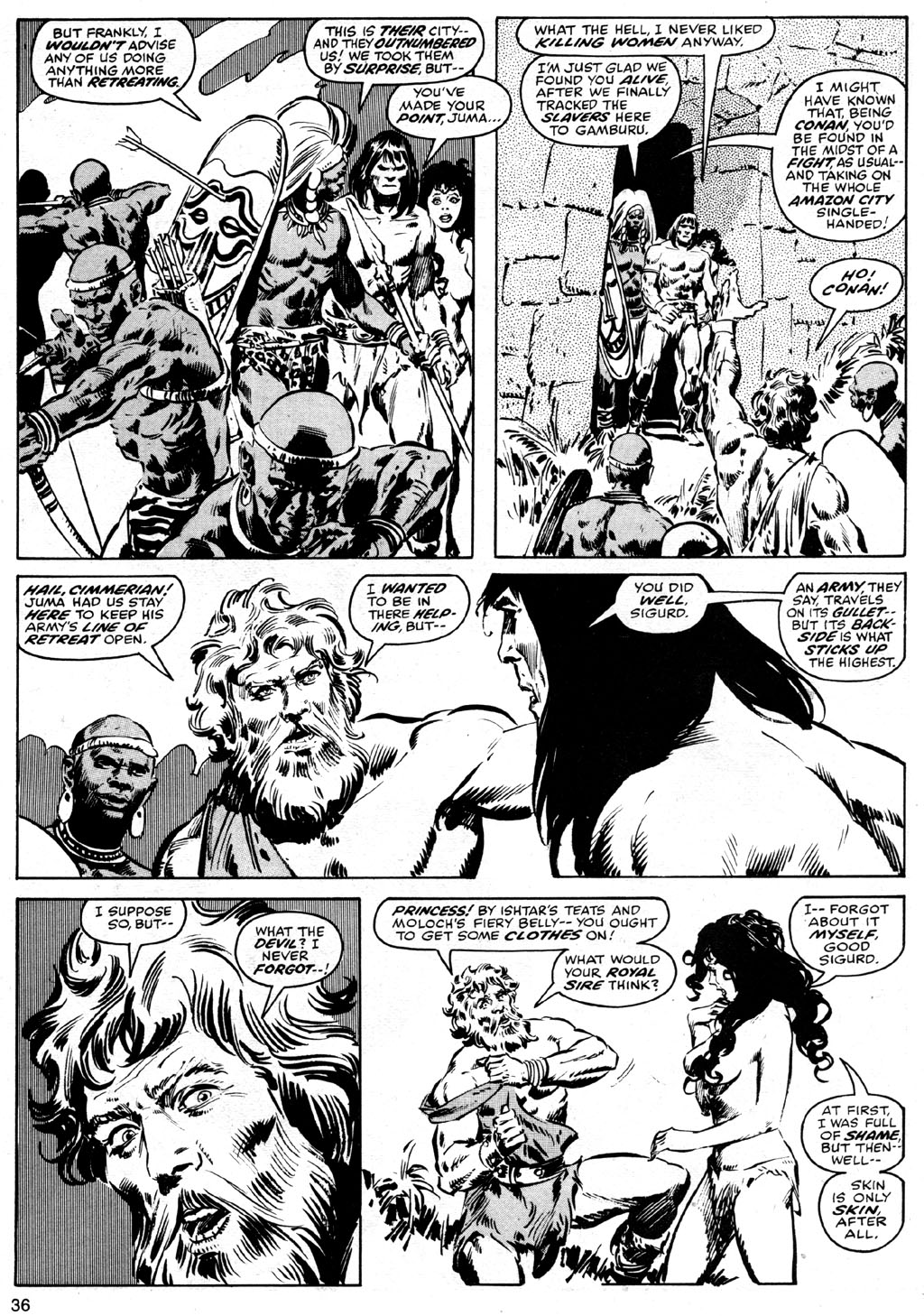 Read online The Savage Sword Of Conan comic -  Issue #42 - 36