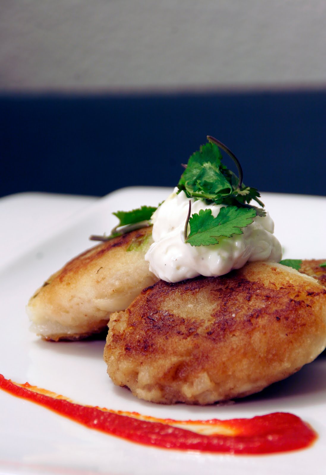 Dorky Cooking Turnip Cake with Ginger Sour Cream