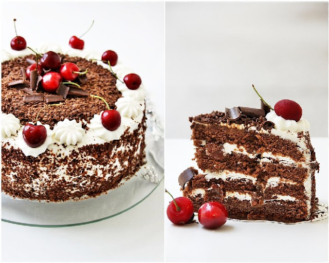 Swiss Black Forest Cake ... whipping up low fat cream into submission! 24 4