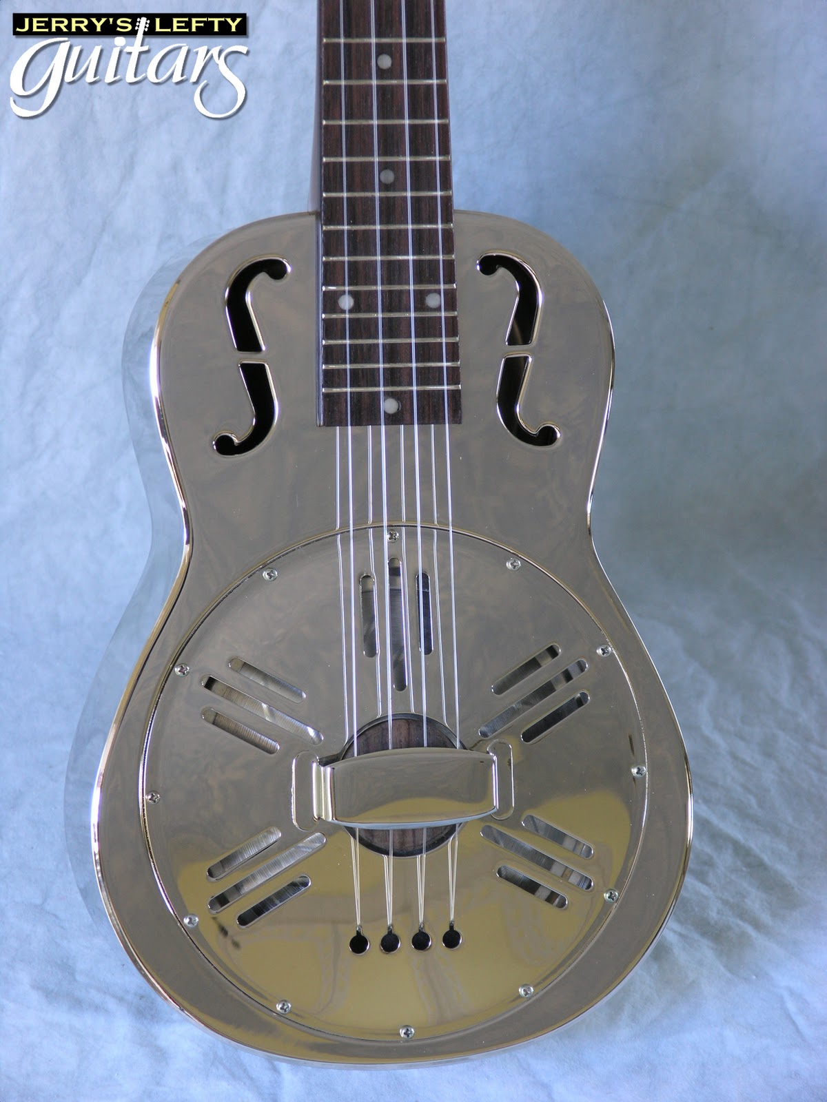 Jerry's Lefty Guitars newest guitar arrivals. Updated weekly! Republic Resonator Uke left