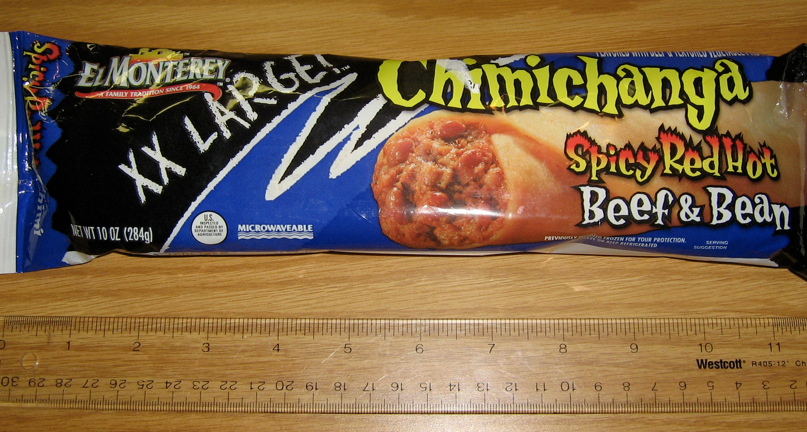 Foodette Reviews El Monterey XXL Spicy Red Hot Chimichanga