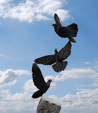 Dove wings sculpture