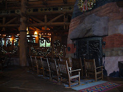 Fireplace at the Wilderness Lodge