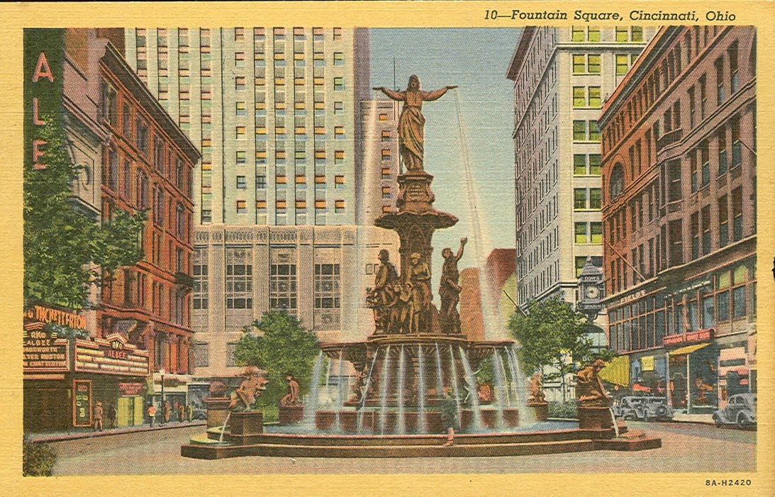 Vintage Travel Postcards Cincinnati, Ohio