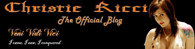 Christie Ricci's Official Blog