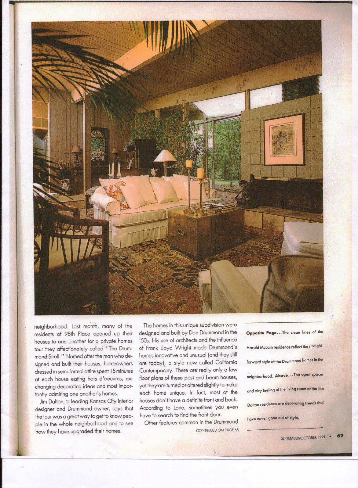 KCMODERN Kansas City Homes and Gardens September/October Issue1991