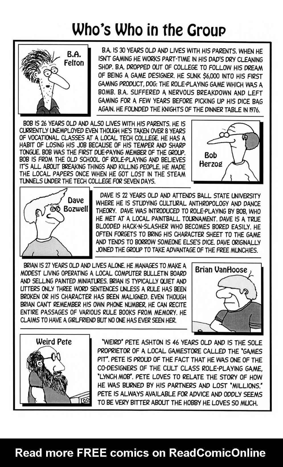 Read online Knights of the Dinner Table comic -  Issue #1 - 5