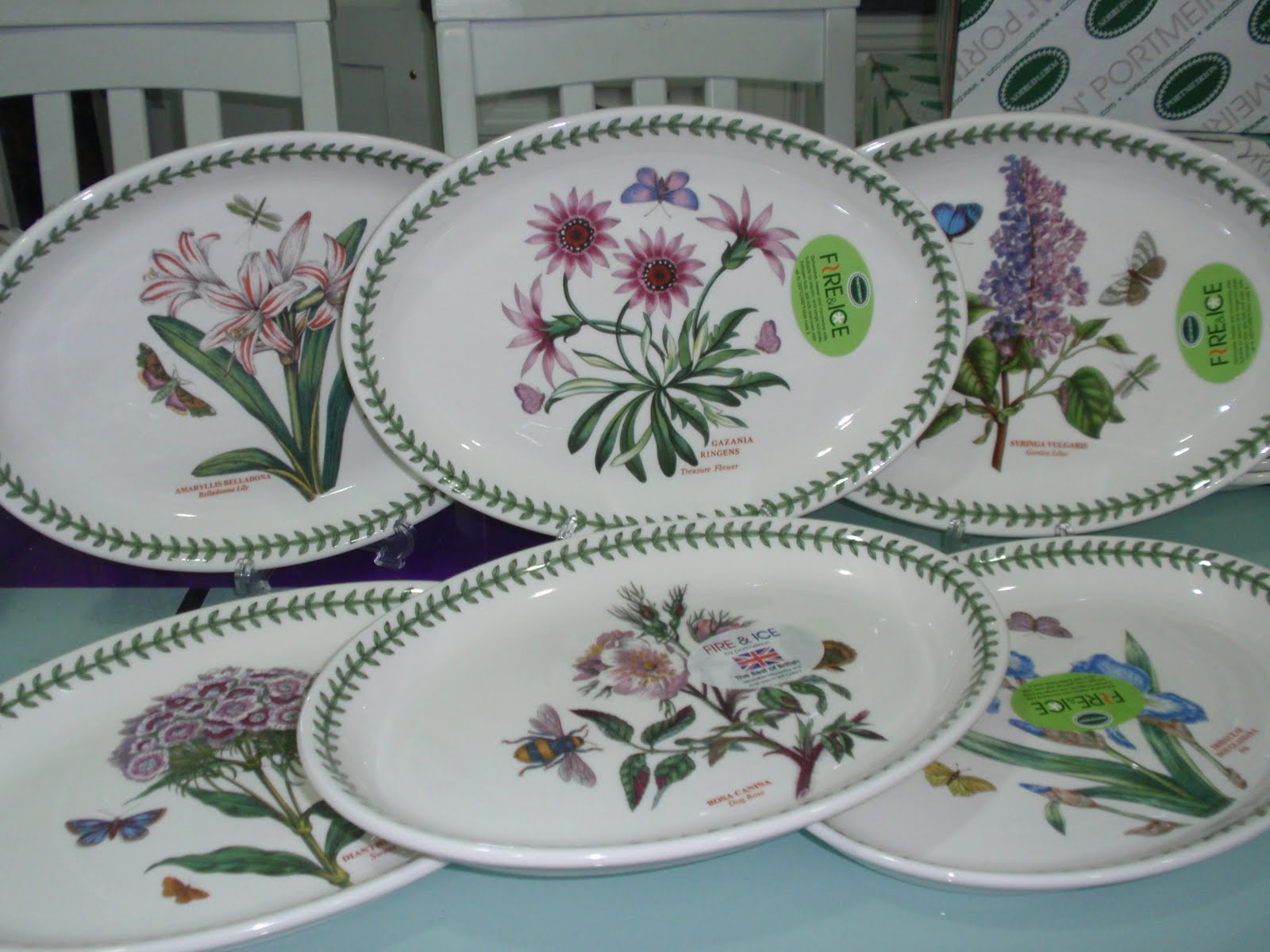 Lovely Treasures from English Garden Portmeirion Botanic Garden Oval Plate