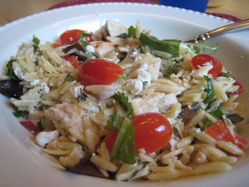 Wholesome Dinner Tonight ChickenOrzo Salad with Goat Cheese