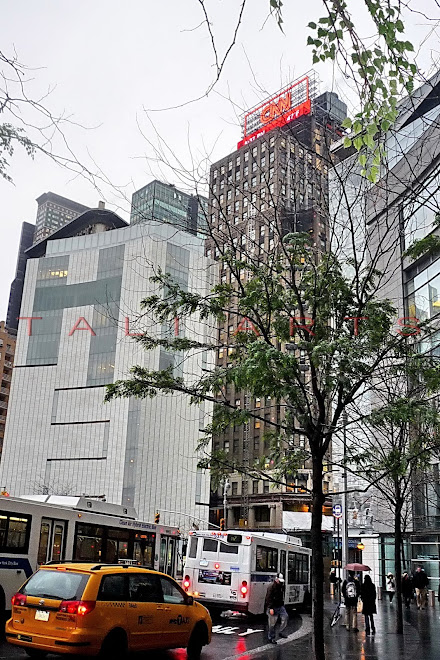Columbus Circle on a Rainy Day