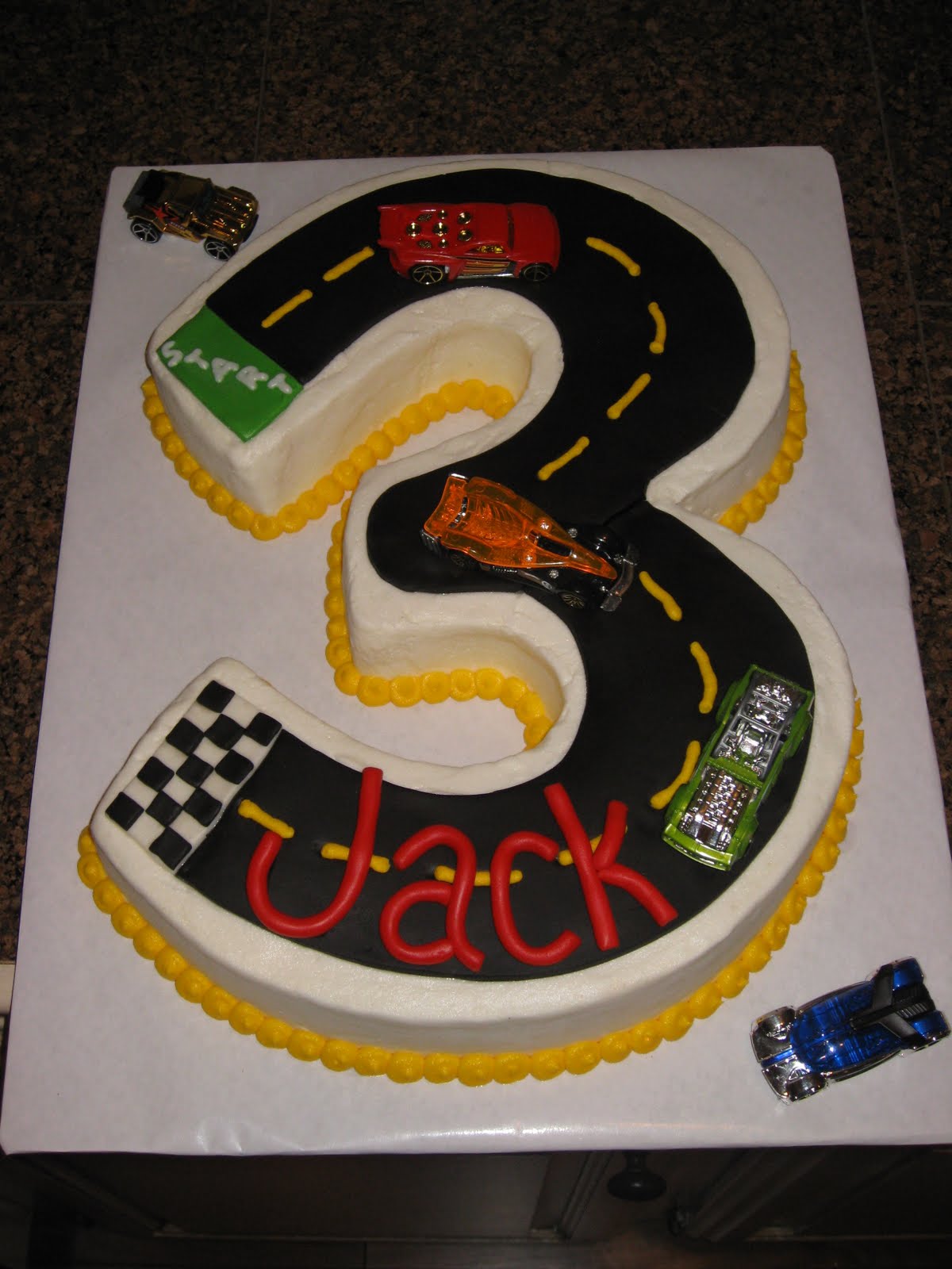 cakes birthday cake race 3rd boy track number boys third creative shannon cupcake cars cupcakes parties fun would girly truly