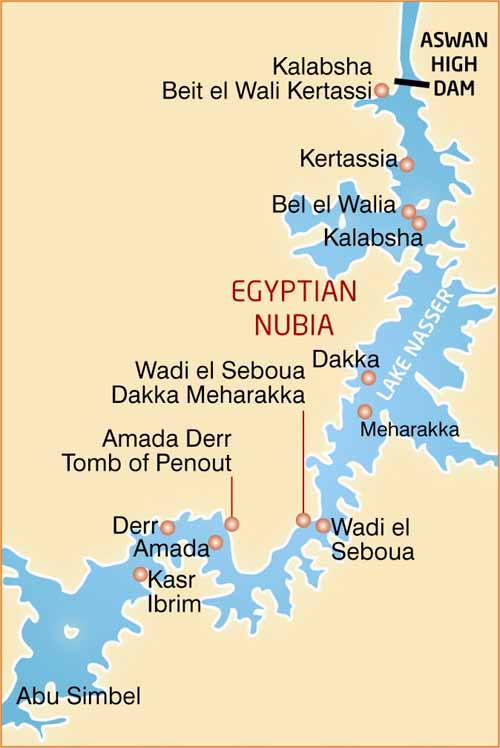 The Hauptmann's Map of Egypt & Lake Nasser
