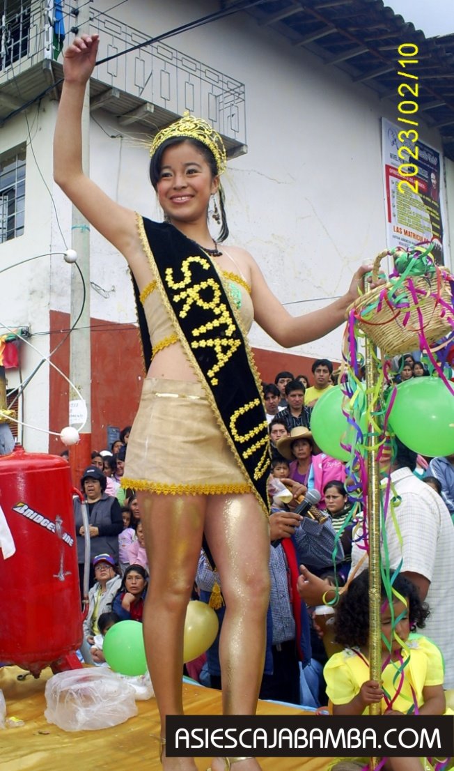 Fotos de Jheni Alfaro Rojas, Señorita Universidad Nacional de Cajamarca